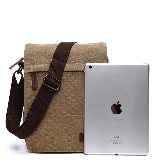 Vintage Canvas Messenger Satchel