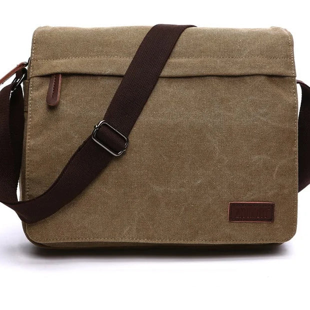 Vintage Canvas Messenger Satchel
