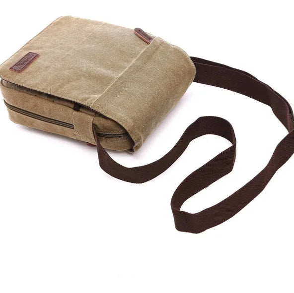 Vintage Canvas Messenger Satchel
