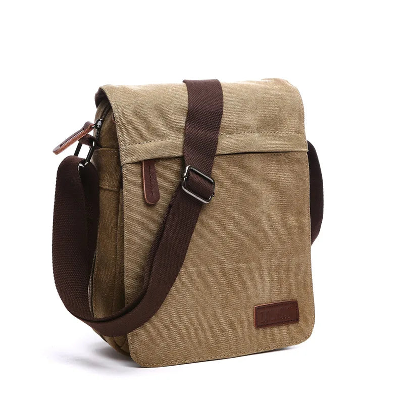 Vintage Canvas Messenger Satchel