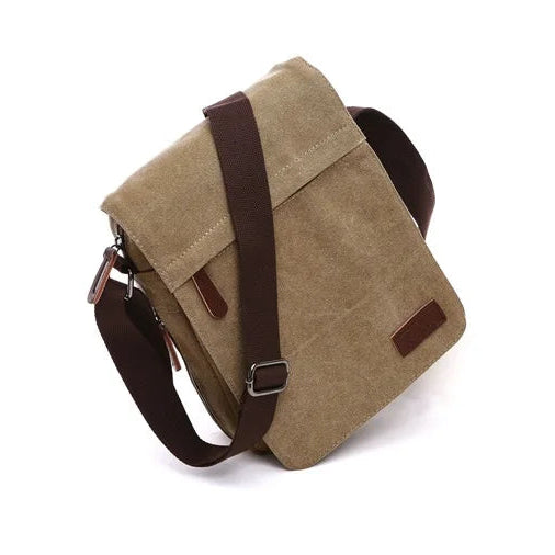 Vintage Canvas Messenger Satchel