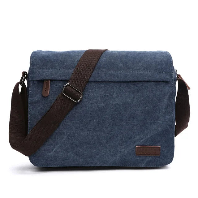 Vintage Canvas Messenger Satchel