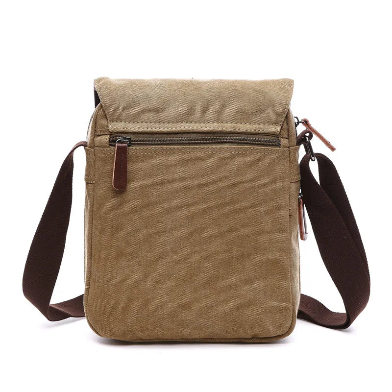 Vintage Canvas Messenger Satchel
