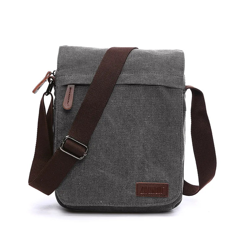 Vintage Canvas Messenger Satchel