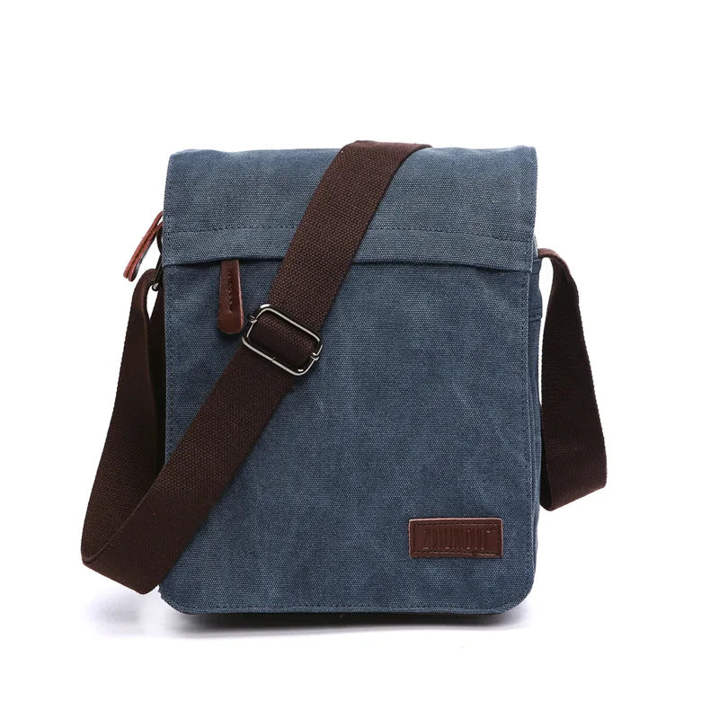 Vintage Canvas Messenger Satchel
