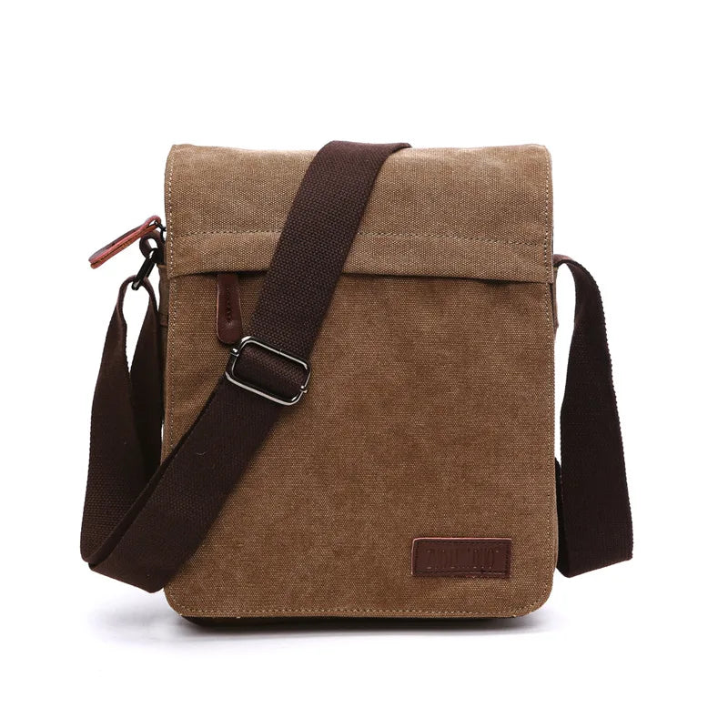 Vintage Canvas Messenger Satchel